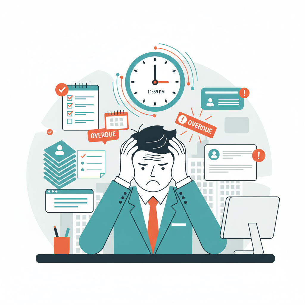 stressed project manager